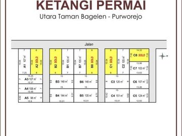 107 m2 Tanah Murah Timur Taman Pendowo: SHM