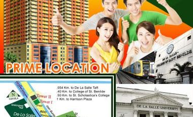 STUDIO UNIT IN TAFT, FRONTING LASALLE- AFFORDABLE RFO