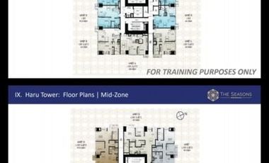 2BR suite with parking The Seasons Haru Tower BGC