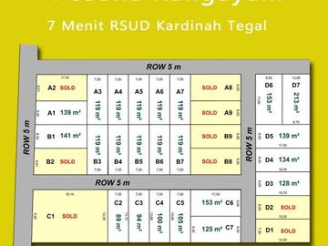 Tanah Dijual Sertivikat SHM; Utara Exit Tol Adiwerna