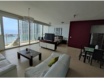 Se alquila apartamento amoblado en Punta Pacífica
