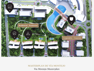 Departamentos(2R)  en Venta en Torre Atlantida en Vía Montejo