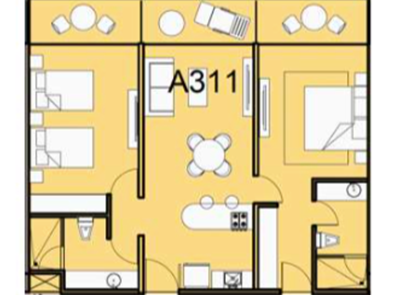 Departamento con amenidades,servicio a la habitacion , area comercial boho chic