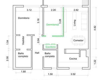 DEPARTAMENTO EN VENTA - 3 AMB - 2 DORM - BALCON TERRAZA - PARRILLA - 2 COCHERAS - SAN ISIDRO