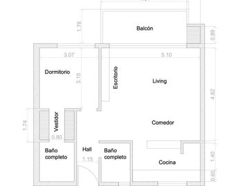 DEPARTAMENTO EN VENTA - 3 AMB - 2 DORM - BALCON TERRAZA - PARRILLA - 2 COCHERAS - SAN ISIDRO