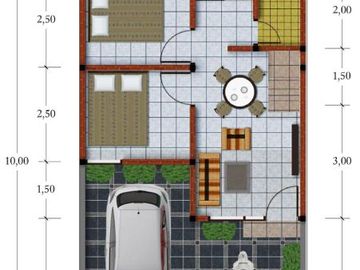 RUMAH SCANDINAVIAN 2 LT 4 MENIT DARI JALAN JOGJA SOLO
