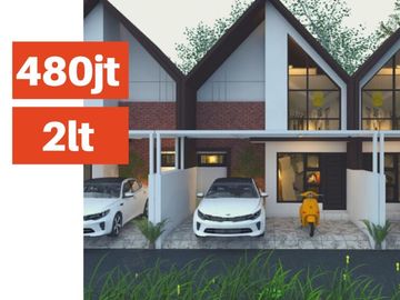 RUMAH SCANDINAVIAN 2 LT 4 MENIT DARI JALAN JOGJA SOLO