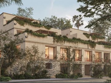 Doble altura, patio privado de 70m2 con alberca y sala en exterior, sistema lock