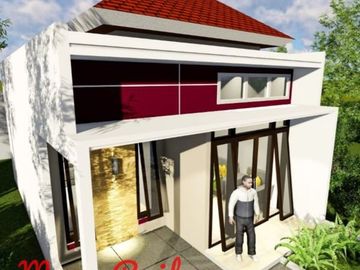 Rumah murah citayam konsep cluster row jalan masuk mobil