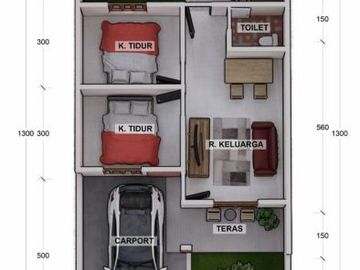 RUMAH CANTIK HARGA MURAH DI BERBAH