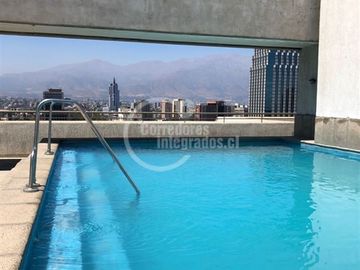 Departamento amoblado en venta de 1 dorm. en Santiago