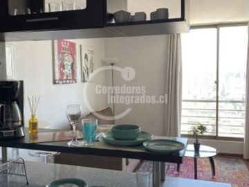 Departamento amoblado en venta de 1 dorm. en Santiago