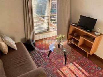 Departamento amoblado en venta de 1 dorm. en Santiago