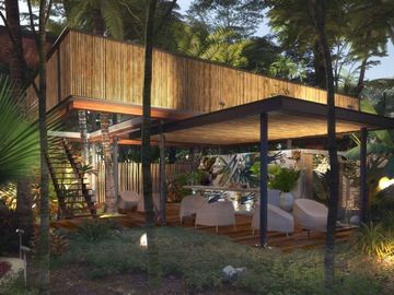 Departamento con alberca privada lock off, en Aldea Zama venta.