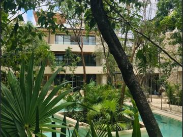 Departamento con alberca privada lock off, en Aldea Zama venta.