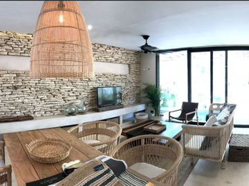 Departamento con alberca privada lock off, en Aldea Zama venta.