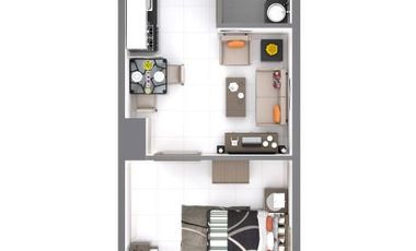 35sqm 1-Bedroom Fully Furnished Condo in Le Mende Residences