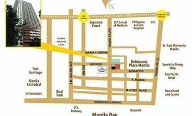1BR/Studio unit in Manila near UP, PGH , Robinsons mall, LRT1