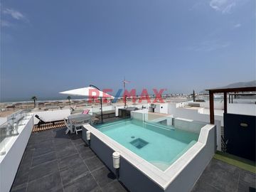 ¡Vendo Linda Casa De Playa Amoblada En Condominio Puerto Madero Km 89 Panamericana Sur!