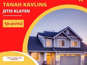 Barat Kawasan Pemda Klaten Tanah Kapling 1 Jutaan