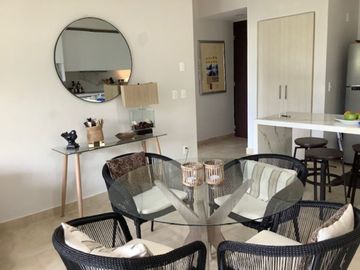 Departamento, 3 albercas, roof top con 6 jacuzzis, area de asador, terraza con b