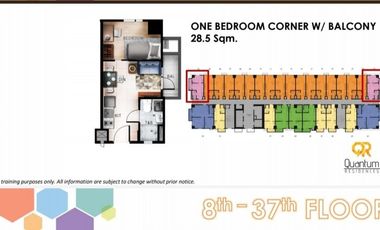 2 Bedroom Pre Selling Investment in Quantum Residences Taft Pasay