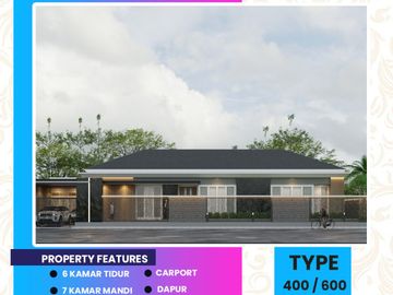 dijual rumah bebas design di kawasan cemara kipas/cemara gading
