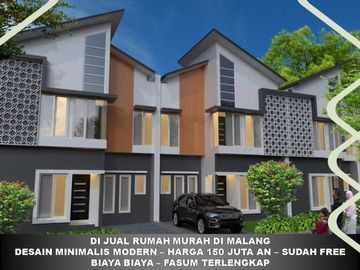 2 Lantai Tipe 45/77 Rumah Pakisaji Free Biaya Dekat Kampus