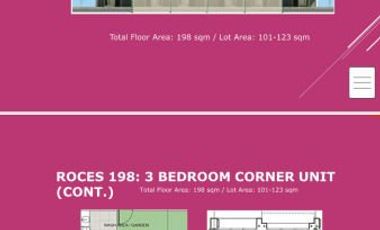 3BR Town House in QC near New Manila, San juan, Banawe,Cubao, Edsa, GMA,Q.ave. Tomas Morato, Delta