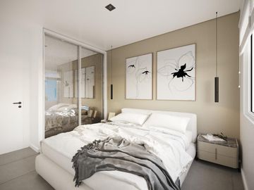 SEMIPISOS 3 AMBIENTES , AMPLIOS BALCONES , DOS HABITACIONES Y DOS BAÑOS , OPCION DE TERCER HAB EN UNIDADES EN DUPLEX