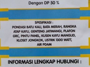 Buruan dapatkan rumah murah hanya di Ciherang Asri