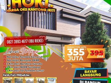 TERPERCAYA AMANAH, Call 08213993---- Perumahan Sedati Sidoarjo 355Juta Diamond Village Juanda