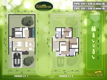 Prestigia Eminent Lebar 8, BSD Sinarmas Land, Siap Huni, dekat ICE, Aeon Mall, Kampus Prasetiya Mulya