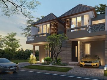 rumah mewah di kedungkandang 2 lantai area strategis
