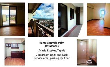 Rush for sale! 2BR unit at KAMALA bldg. Royal Palm Residences, Acacia Estates, Taguig