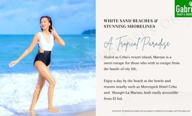 Pre-selling Condominium infront of Shangri-la Mactan, El Sol