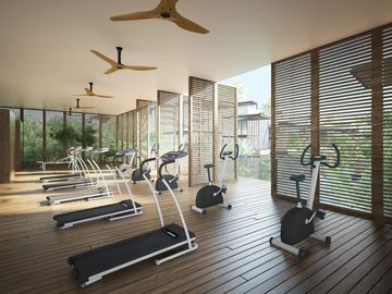 Penthouse eco amigable, alberca con multiples areas comunes en exterior