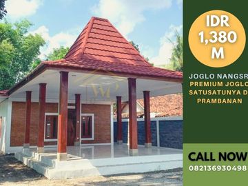 DIJUAL JOGLO ALA SULTAN DI PRAMBANAN VIEW SAWAH DAN GUNUNG MERAPI