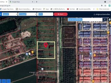 Land for sale in Khlong 7 Thanyaburi, only 1.4 km from Rangsit-Nakhon Nayok Road, 4 rai 12,800,000 baht