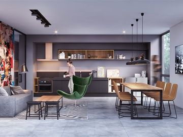 Departamento en venta de 1 dorm. en La Florida
