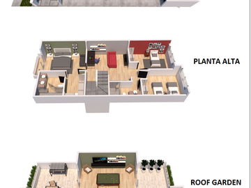 Casa con Roof Garden en Zibatá (276 Mts. M² Constr.)