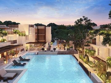 Penthouse de 3 recamaras con spa, gimnasio, club de niños, cerca de la playa en