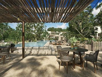 Penthouse de 3 recamaras con spa, gimnasio, club de niños, cerca de la playa en