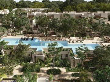 Penthouse de 3 recamaras con spa, gimnasio, club de niños, cerca de la playa en
