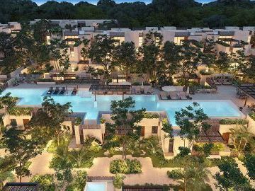 Penthouse de 3 recamaras con spa, gimnasio, club de niños, cerca de la playa en