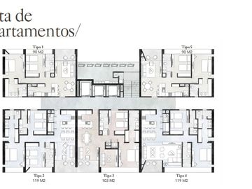 Departamentos desde 90m2 - 120m2