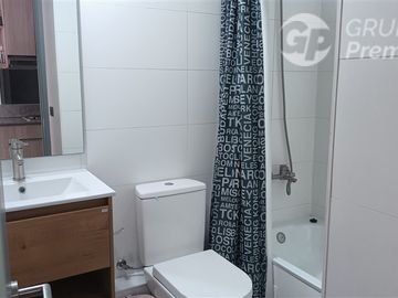 Depto 1D Amoblado con Balcón y Edificio Equipado