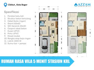 PERUMAHAN SYARIAH KONSEP VILLA DI CILEBUT KOTA BOGOR