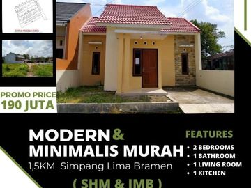 Rumah Dijual Di Ngawen Klaten Type 30/70 Hanya 190jt Siap KPR!!!