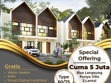 Investasi Rumah Villa 2LT Free Furnish Standar Hotel Cipanas Cianjur